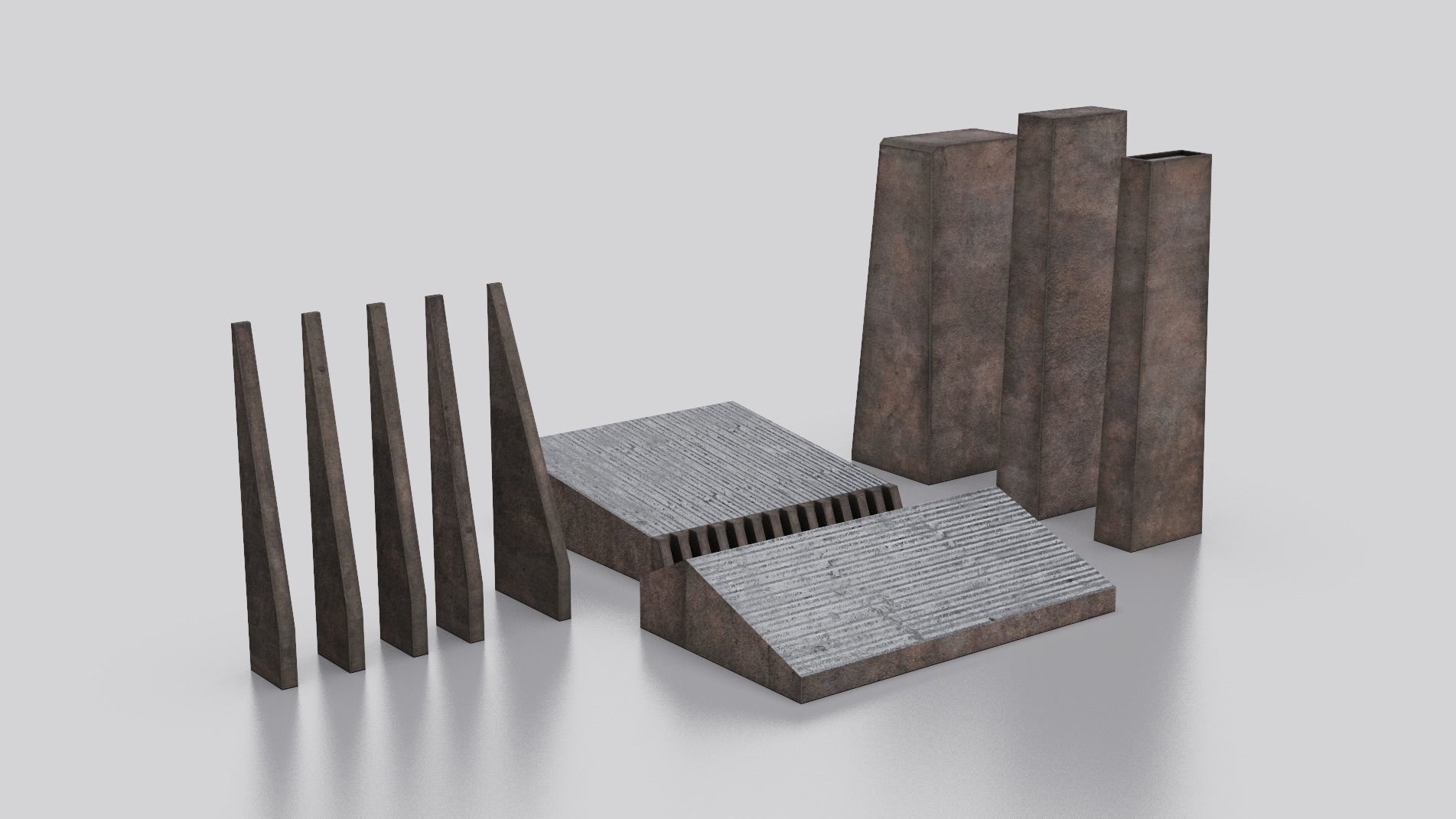 Dune Kitbash 3D Asset Model Collection Low-poly 3D model_18