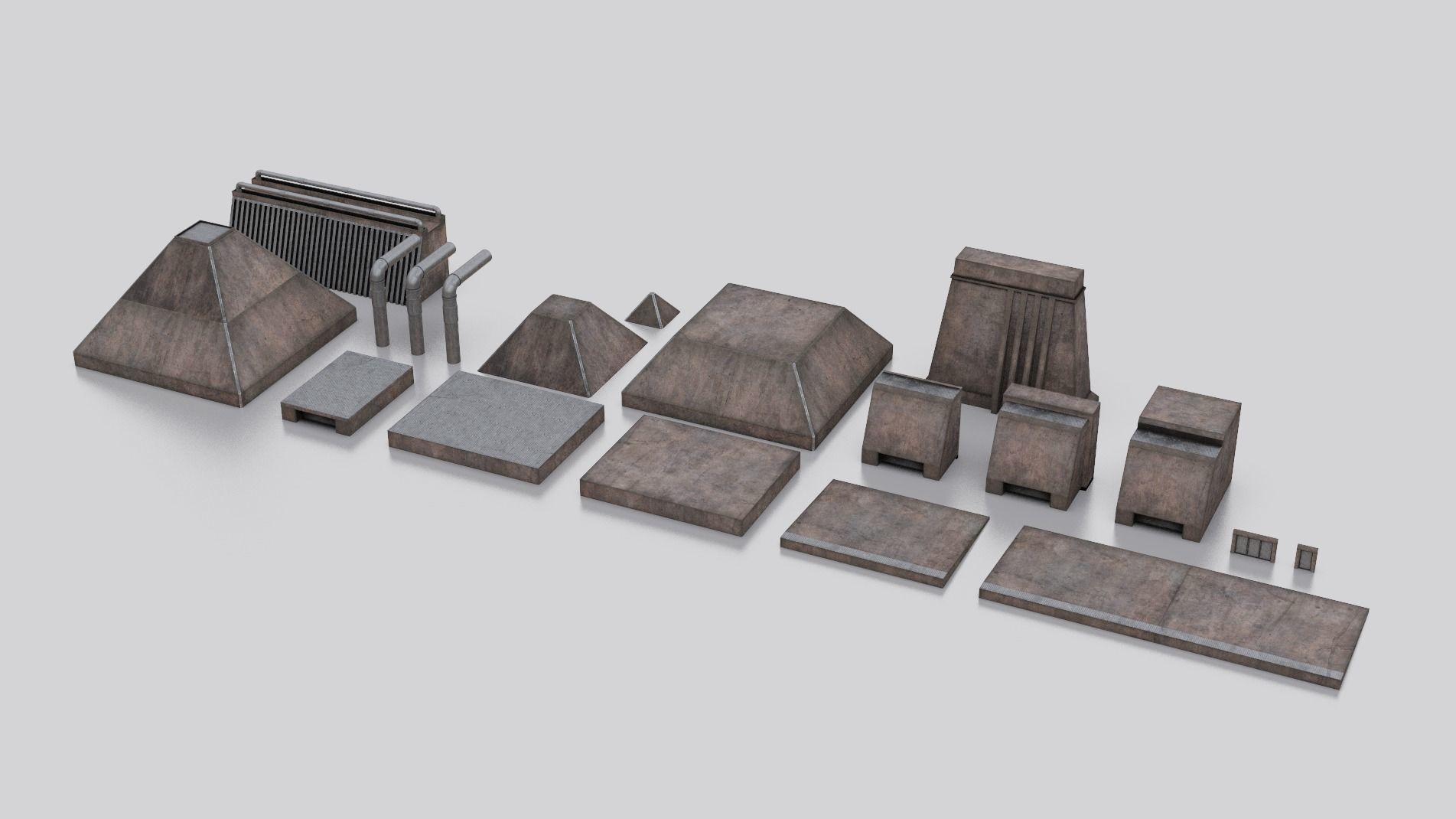 Dune Kitbash 3D Asset Model Collection Low-poly 3D model_49