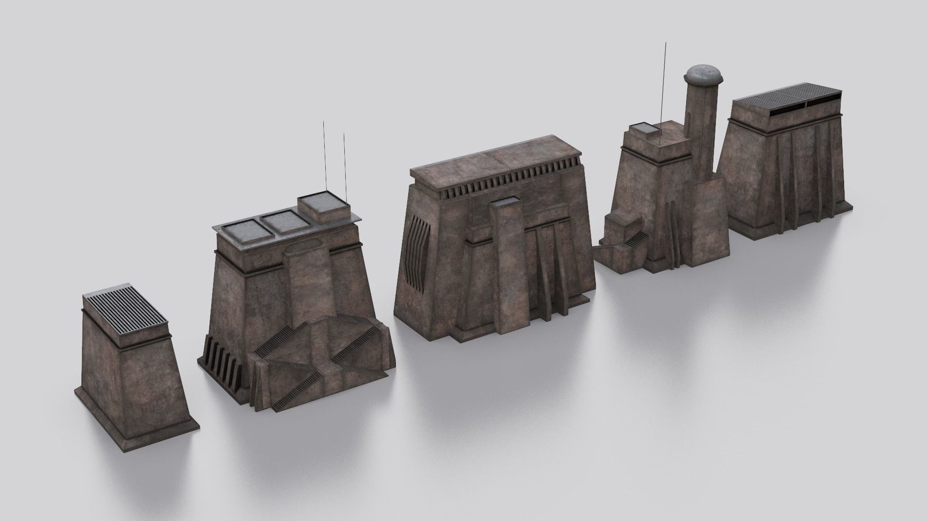 Dune Kitbash 3D Asset Model Collection Low-poly 3D model_29