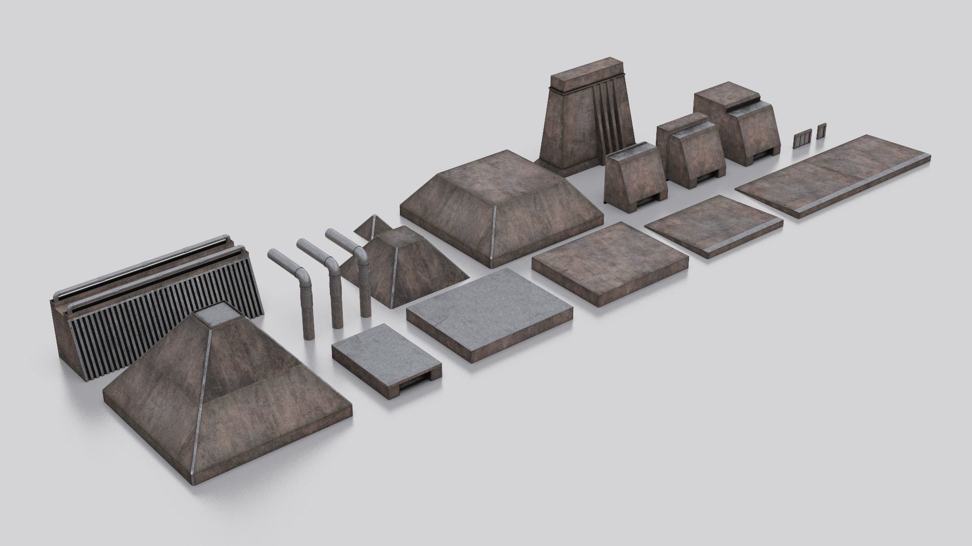 Dune Kitbash 3D Asset Model Collection Low-poly 3D model_50