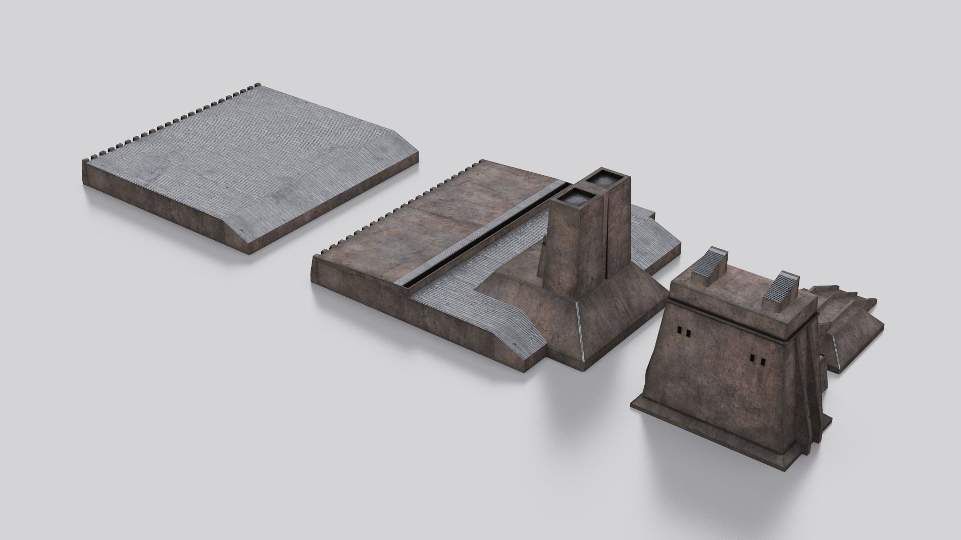 Dune Kitbash 3D Asset Model Collection Low-poly 3D model_58