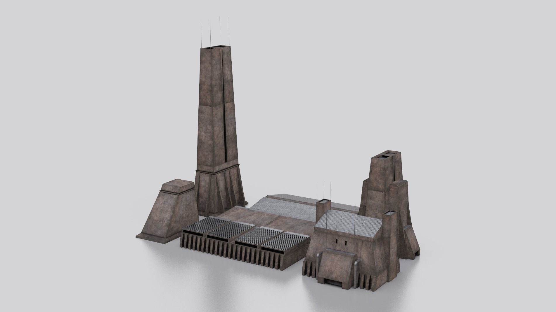 Dune Kitbash 3D Asset Model Collection Low-poly 3D model_27