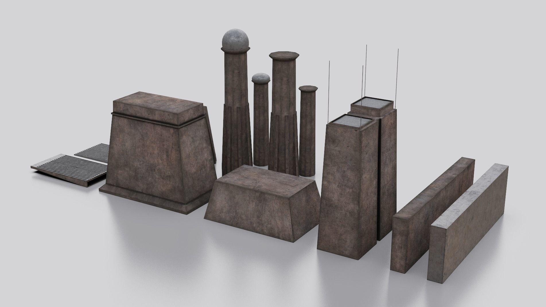 Dune Kitbash 3D Asset Model Collection Low-poly 3D model_21