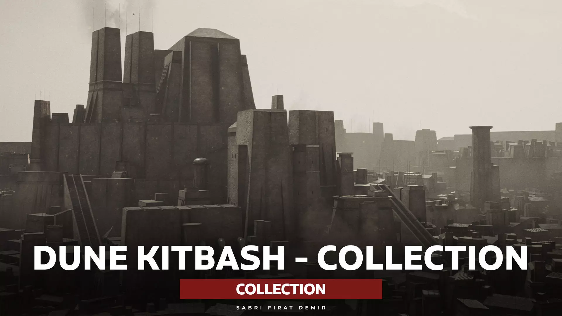 Dune Kitbash 3D Asset Model Collection Low-poly 3D model_0