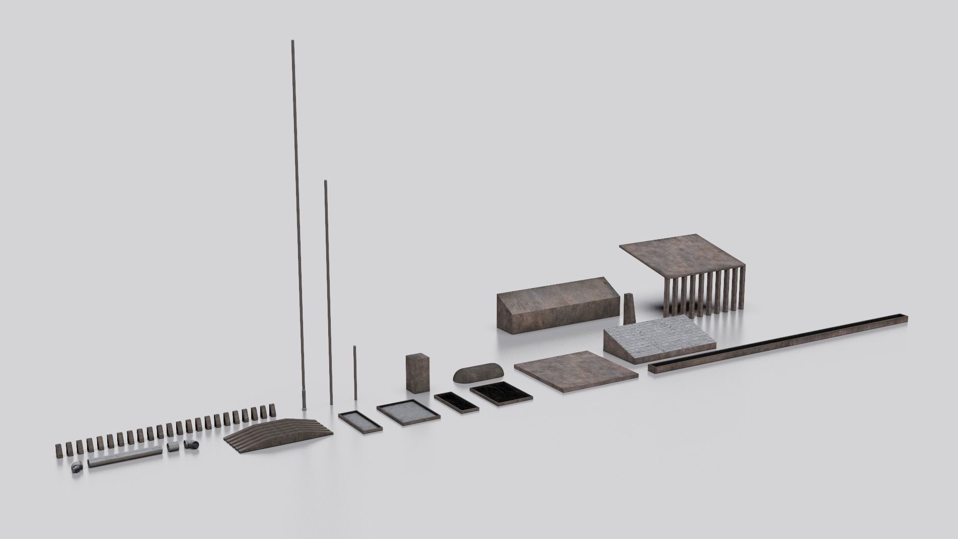 Dune Kitbash 3D Asset Model Collection Low-poly 3D model_14