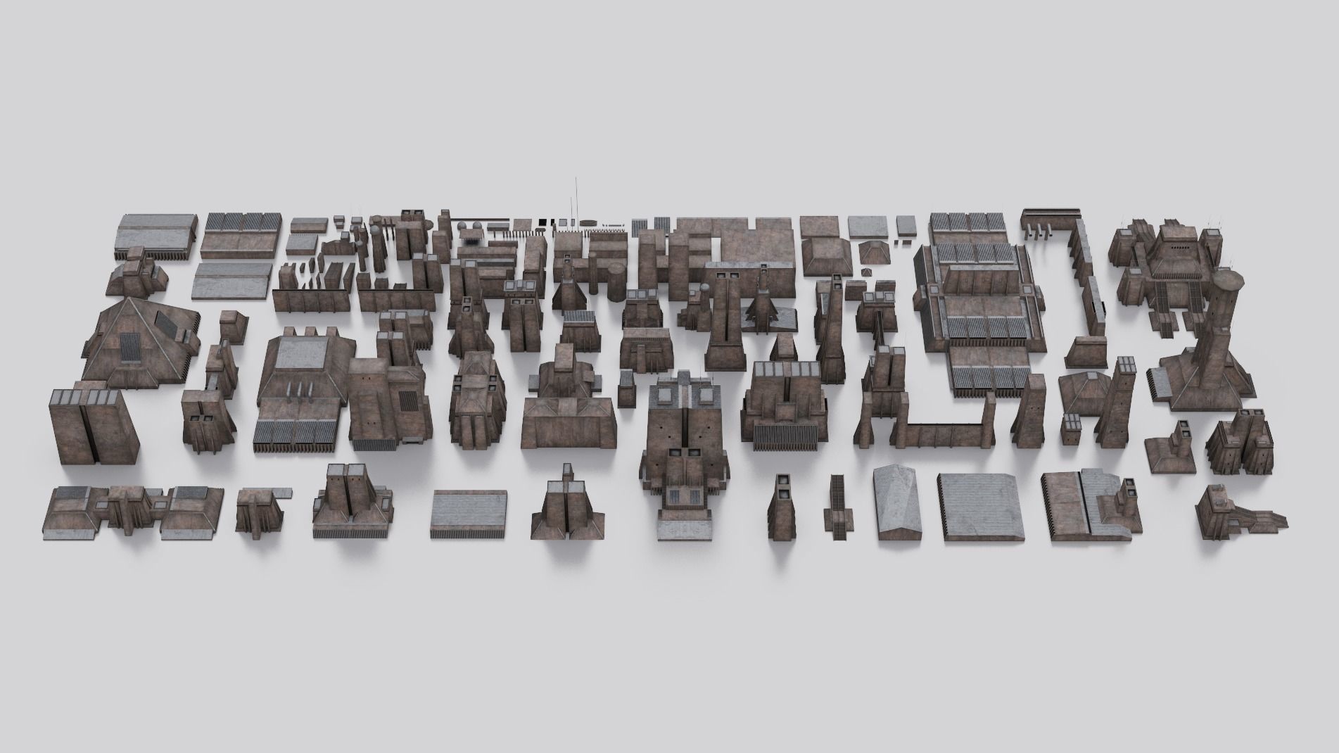 Dune Kitbash 3D Asset Model Collection Low-poly 3D model_5