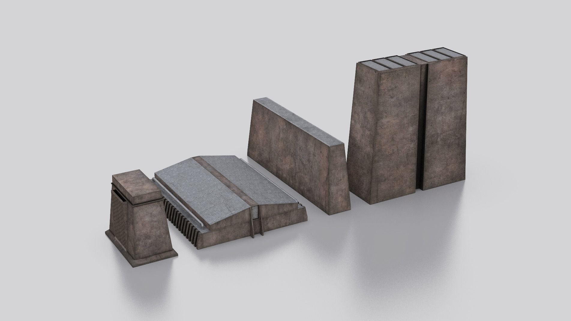 Dune Kitbash 3D Asset Model Collection Low-poly 3D model_32