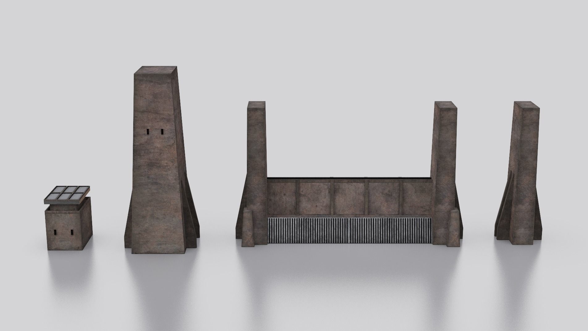 Dune Kitbash 3D Asset Model Collection Low-poly 3D model_6