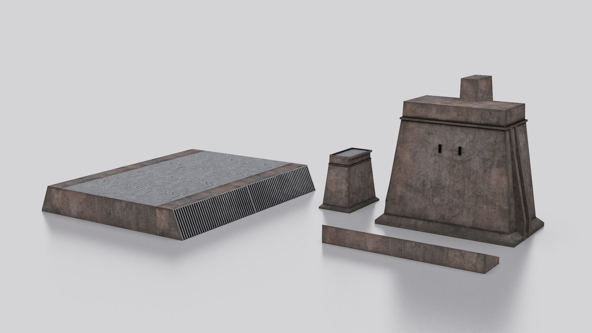 Dune Kitbash 3D Asset Model Collection Low-poly 3D model_8