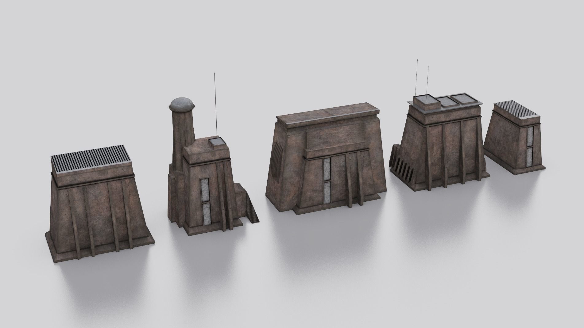 Dune Kitbash 3D Asset Model Collection Low-poly 3D model_28