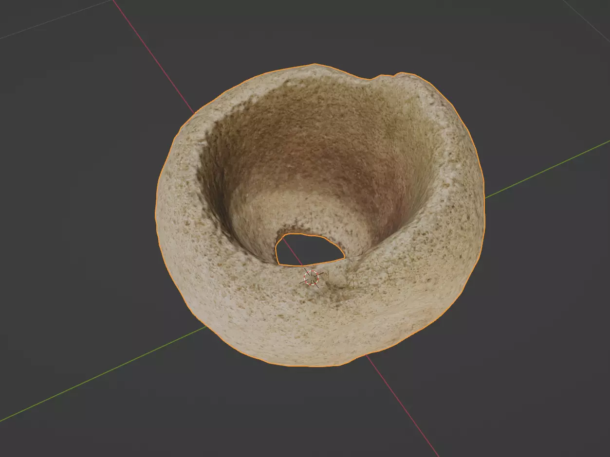 Broken Miwok Grinding Rock BrokenrockLowpolyPBR Low-poly 3D model_0