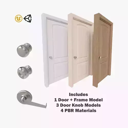 Two Panel Curved Interior Door