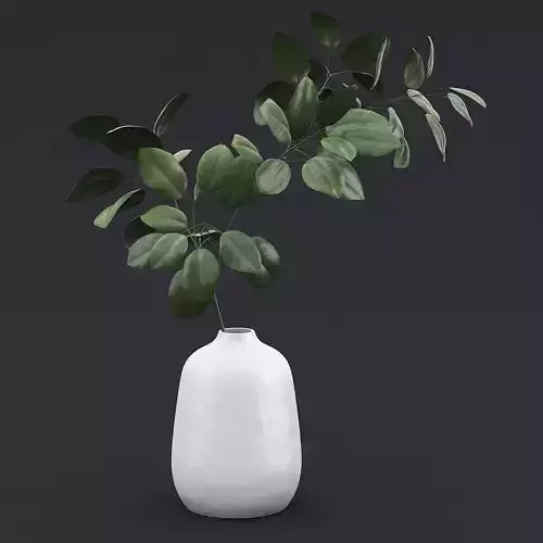 Tree Branch In Vase II 3D model