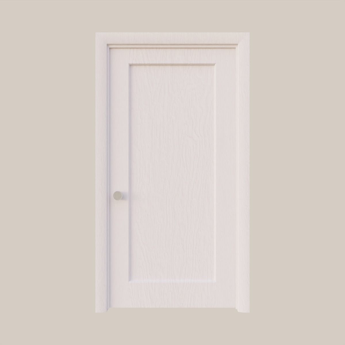 Single-Inset Interior Door 3D model_2