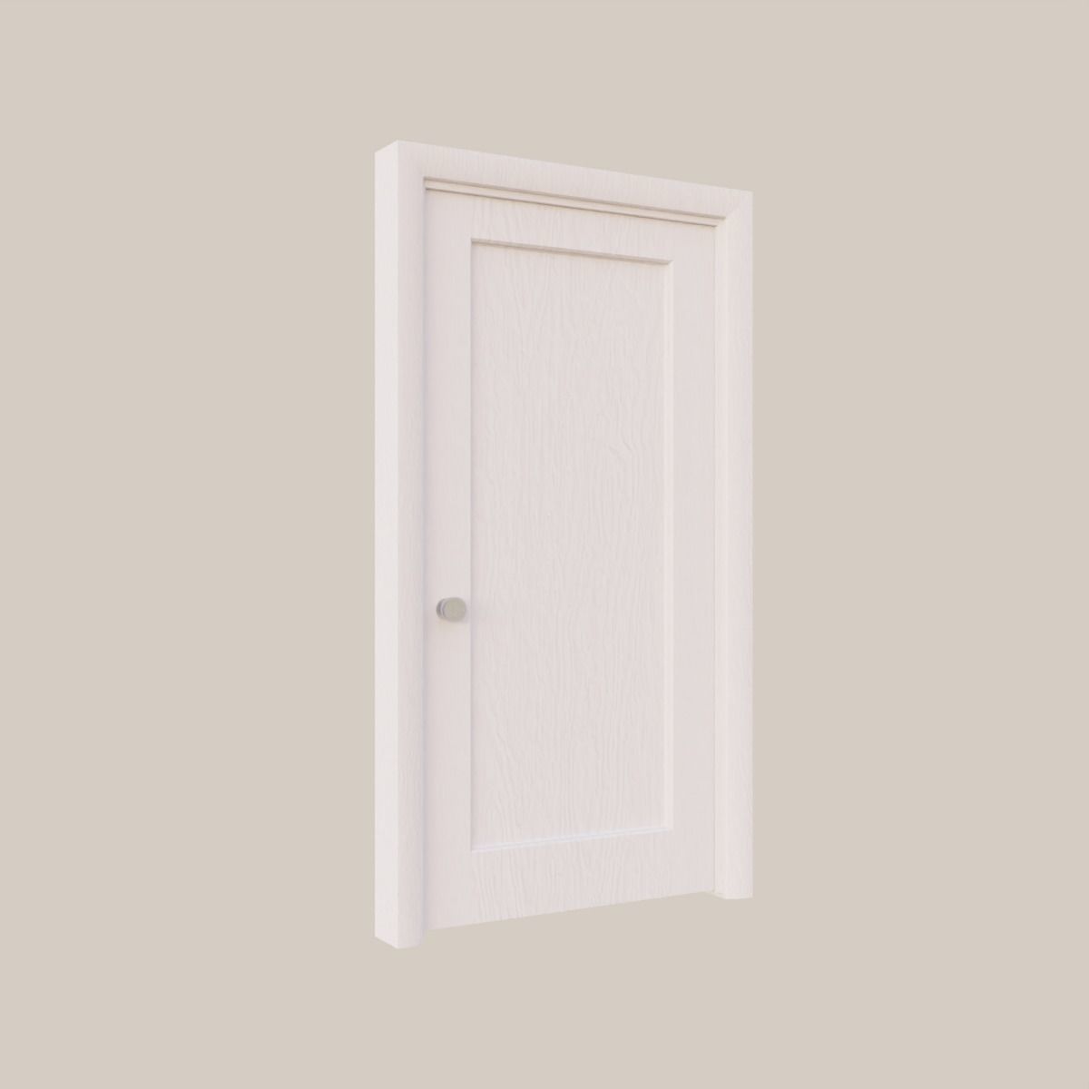 Single-Inset Interior Door 3D model_3