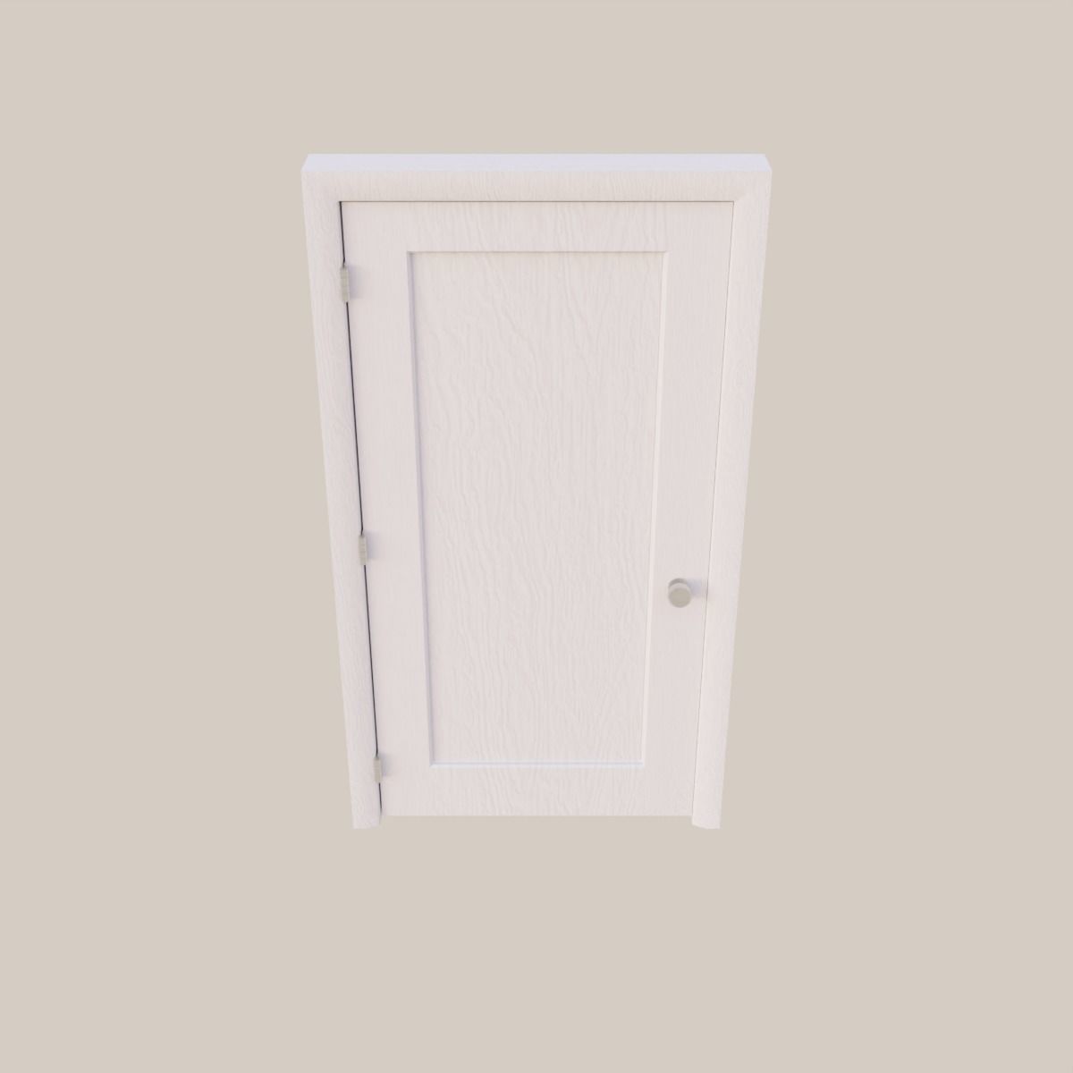 Single-Inset Interior Door 3D model_5