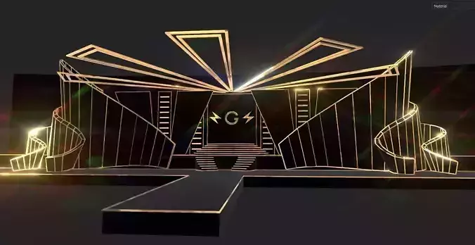 Black and Gold Stage