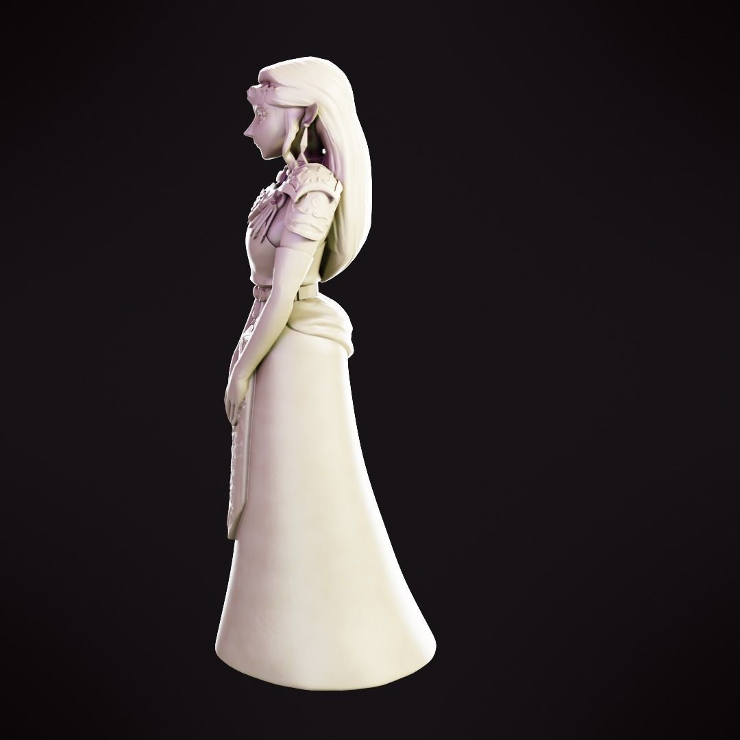 Princess Zelda - Ocarina of Time 3D print model_4