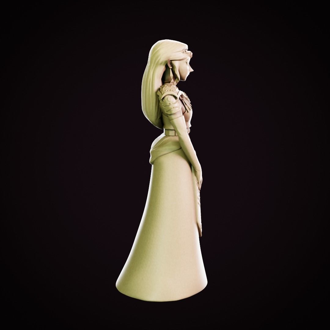 Princess Zelda - Ocarina of Time 3D print model_19