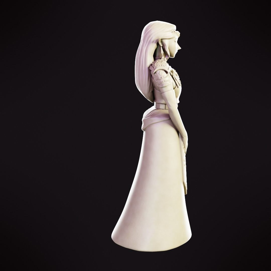 Princess Zelda - Ocarina of Time 3D print model_9
