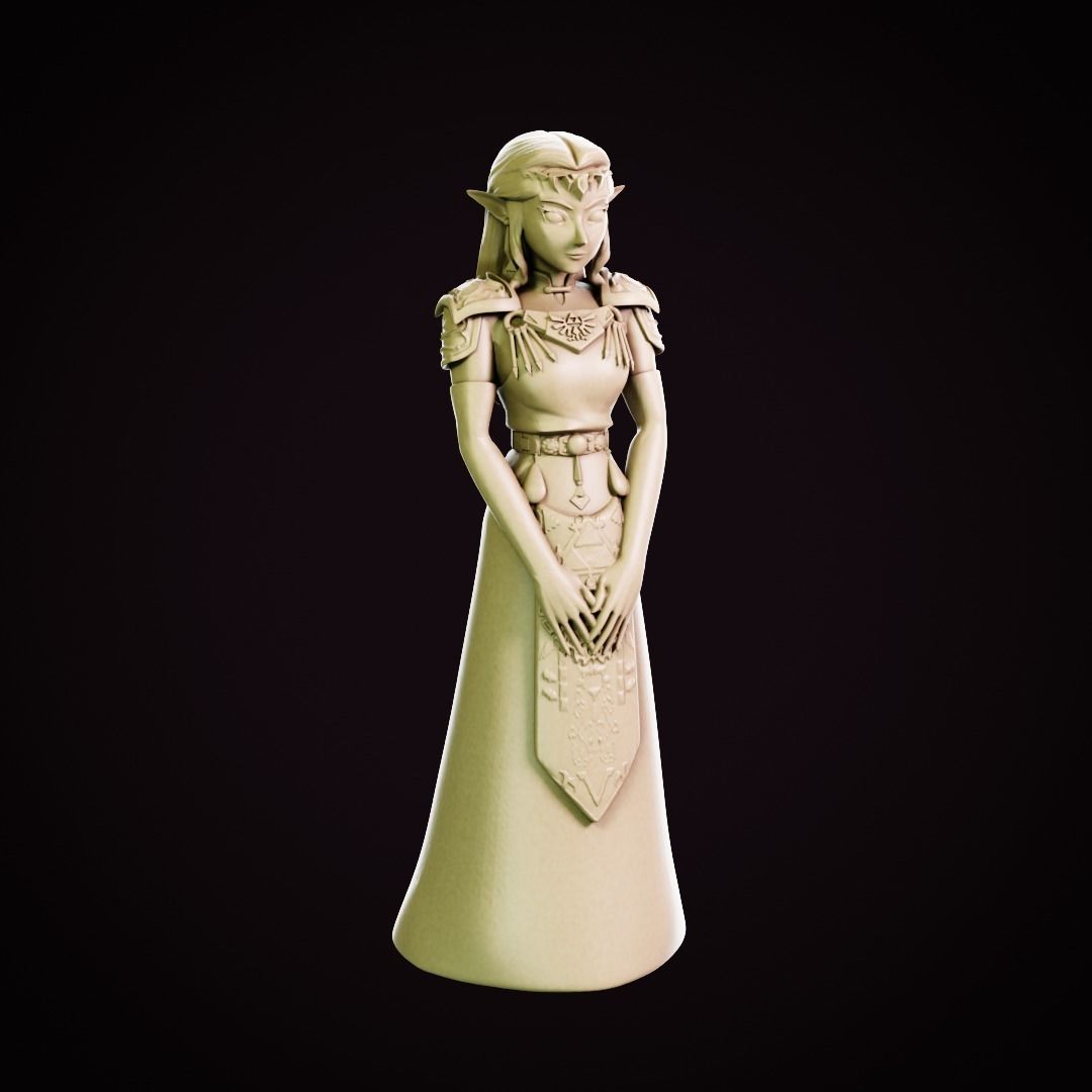 Princess Zelda - Ocarina of Time 3D print model_12