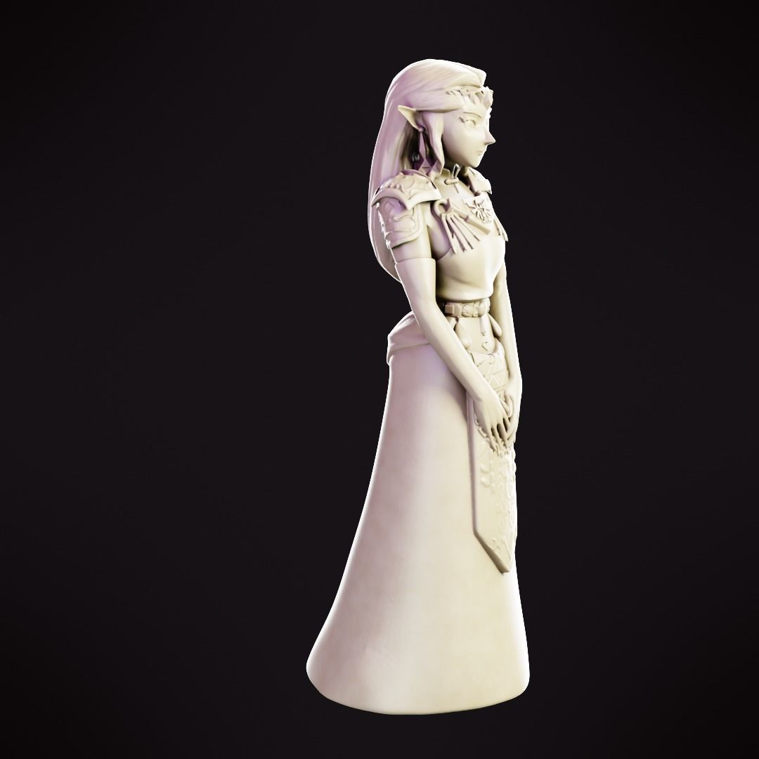 Princess Zelda - Ocarina of Time 3D print model_10