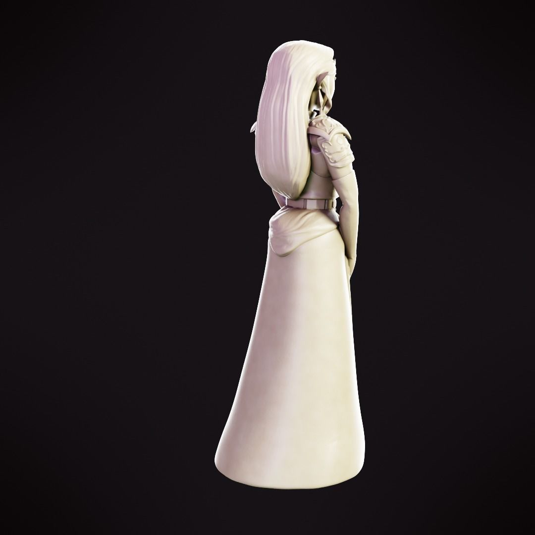 Princess Zelda - Ocarina of Time 3D print model_8