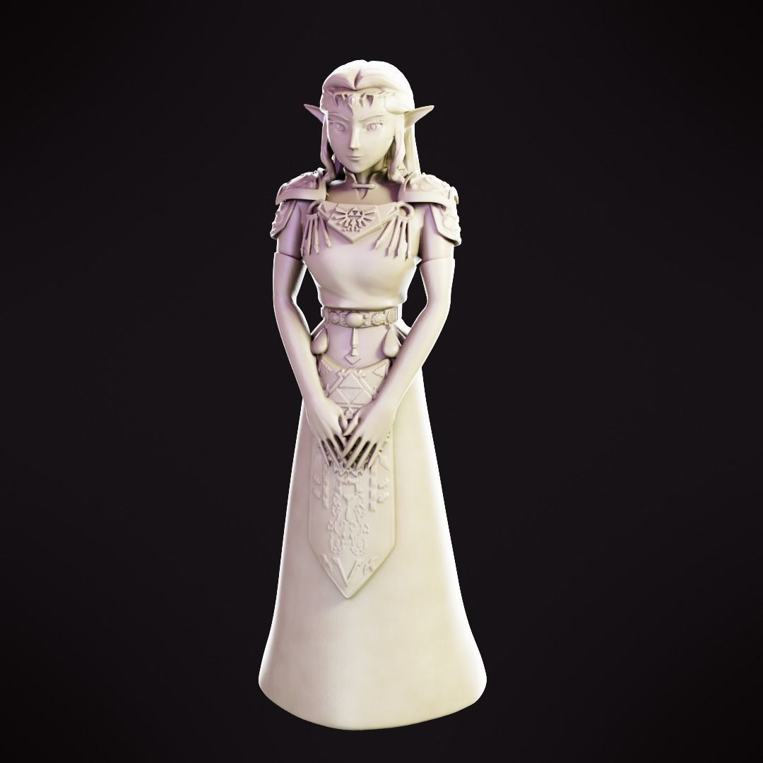 Princess Zelda - Ocarina of Time 3D print model_1