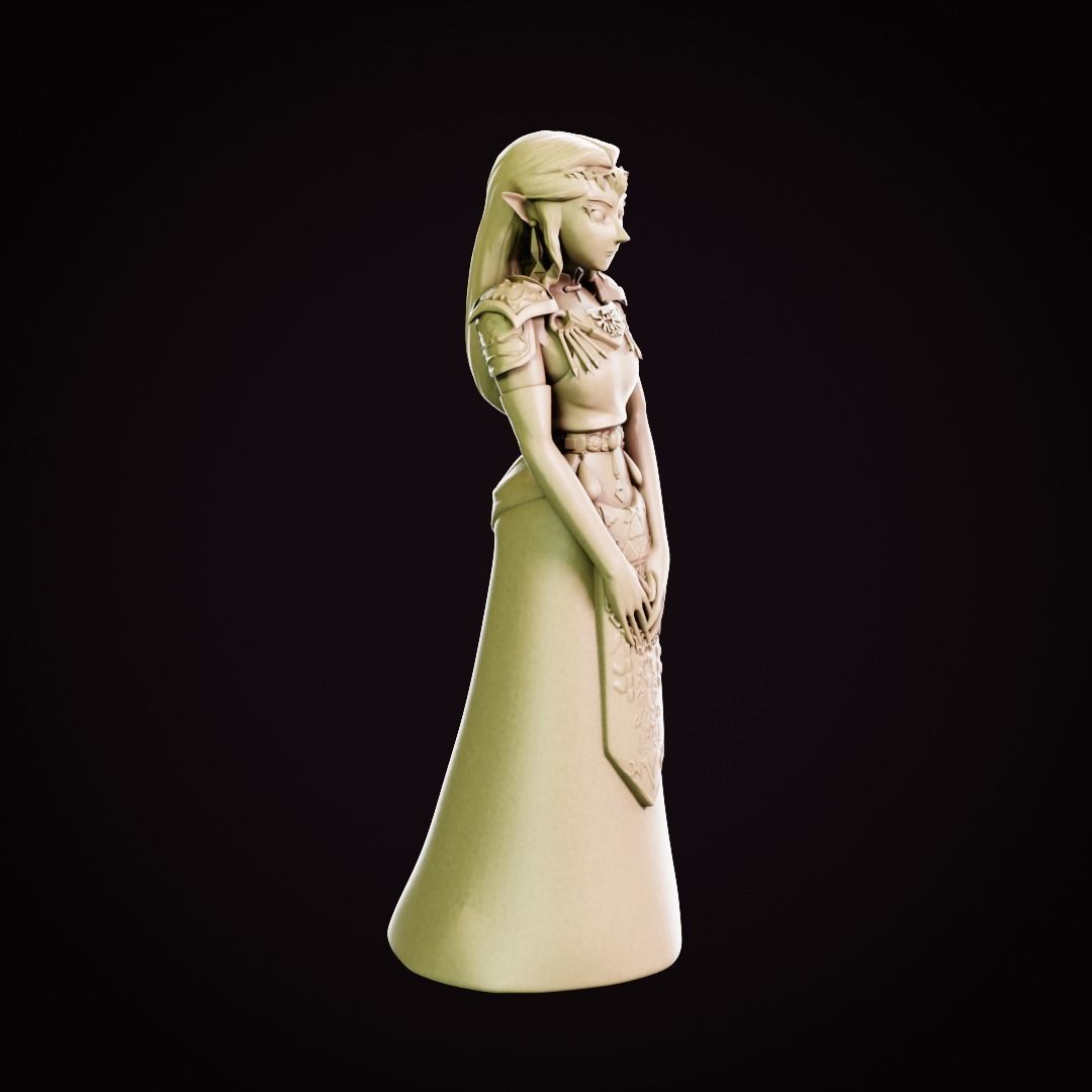 Princess Zelda - Ocarina of Time 3D print model_20