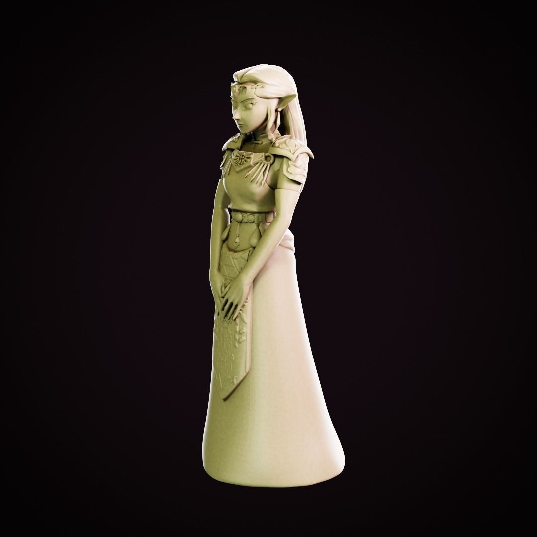 Princess Zelda - Ocarina of Time 3D print model_13