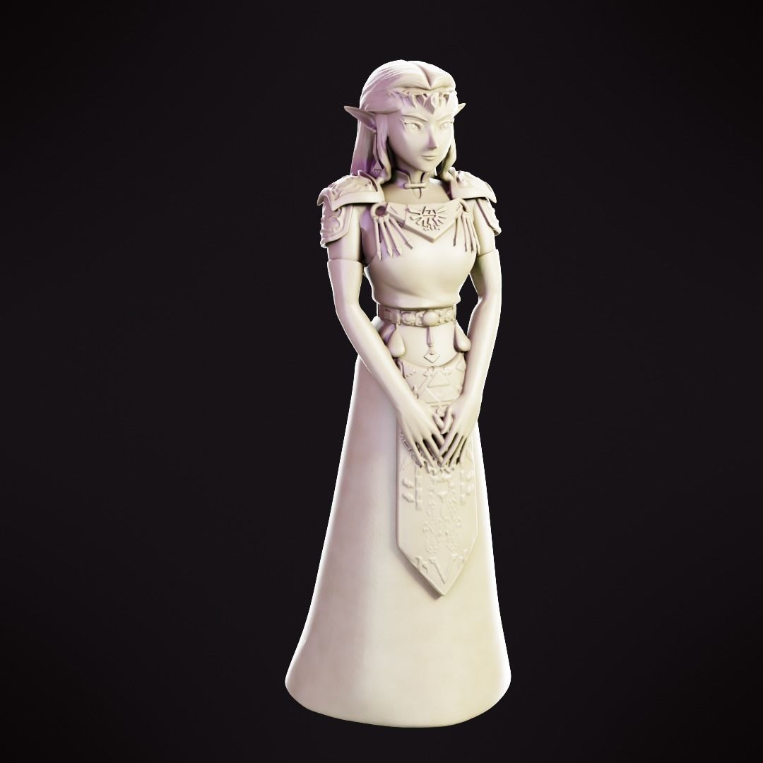 Princess Zelda - Ocarina of Time 3D print model_2