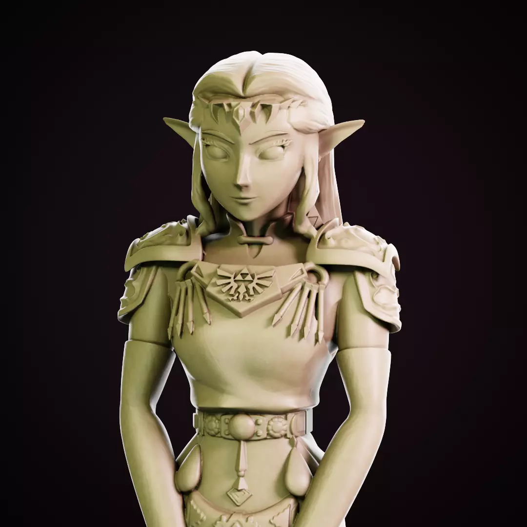 Princess Zelda - Ocarina of Time 3D print model_0