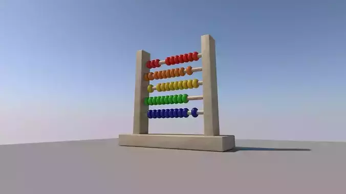 Simple Abacus 3D model