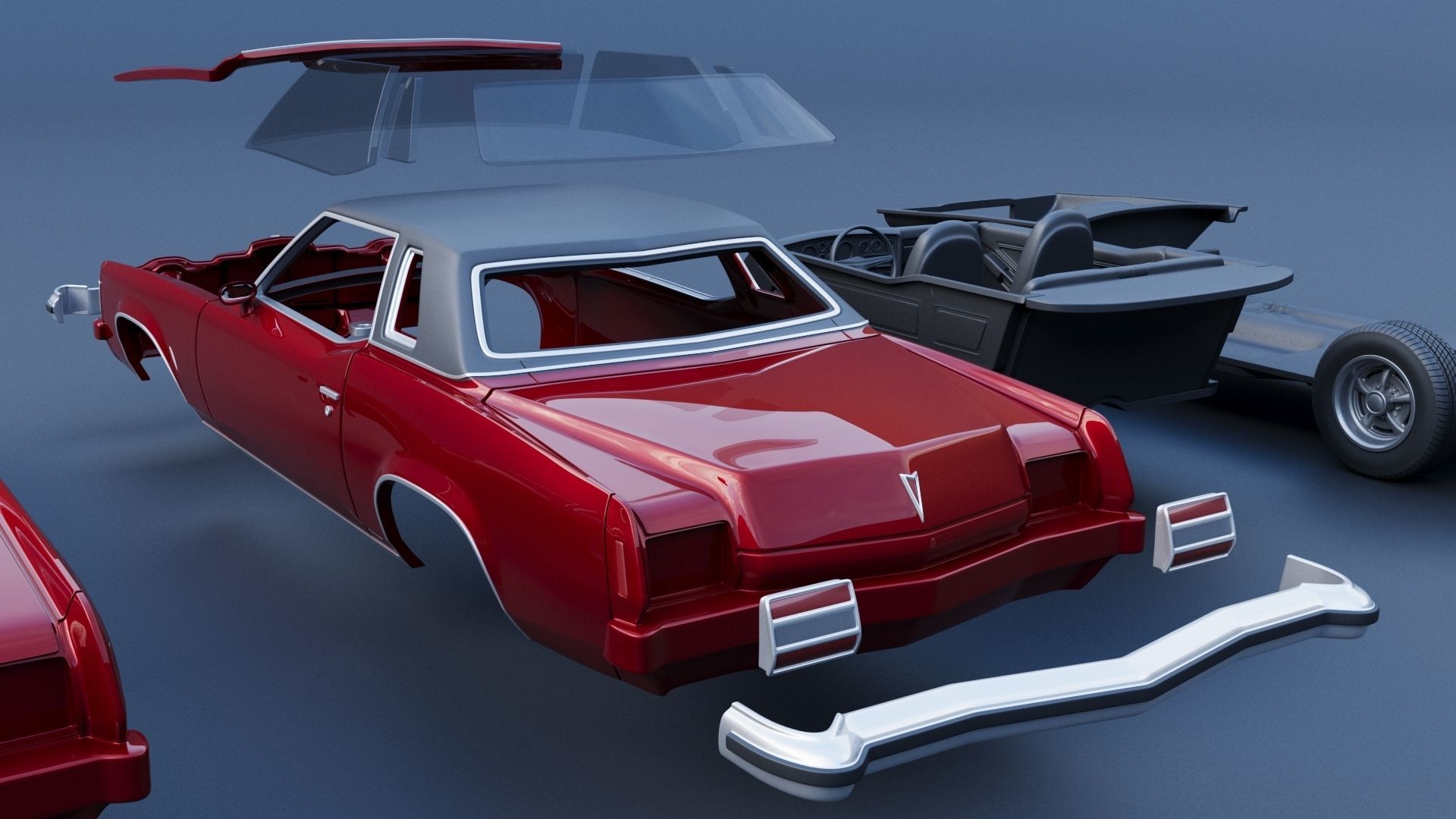 Pontiac Grand Prix 1973 3D print model_16