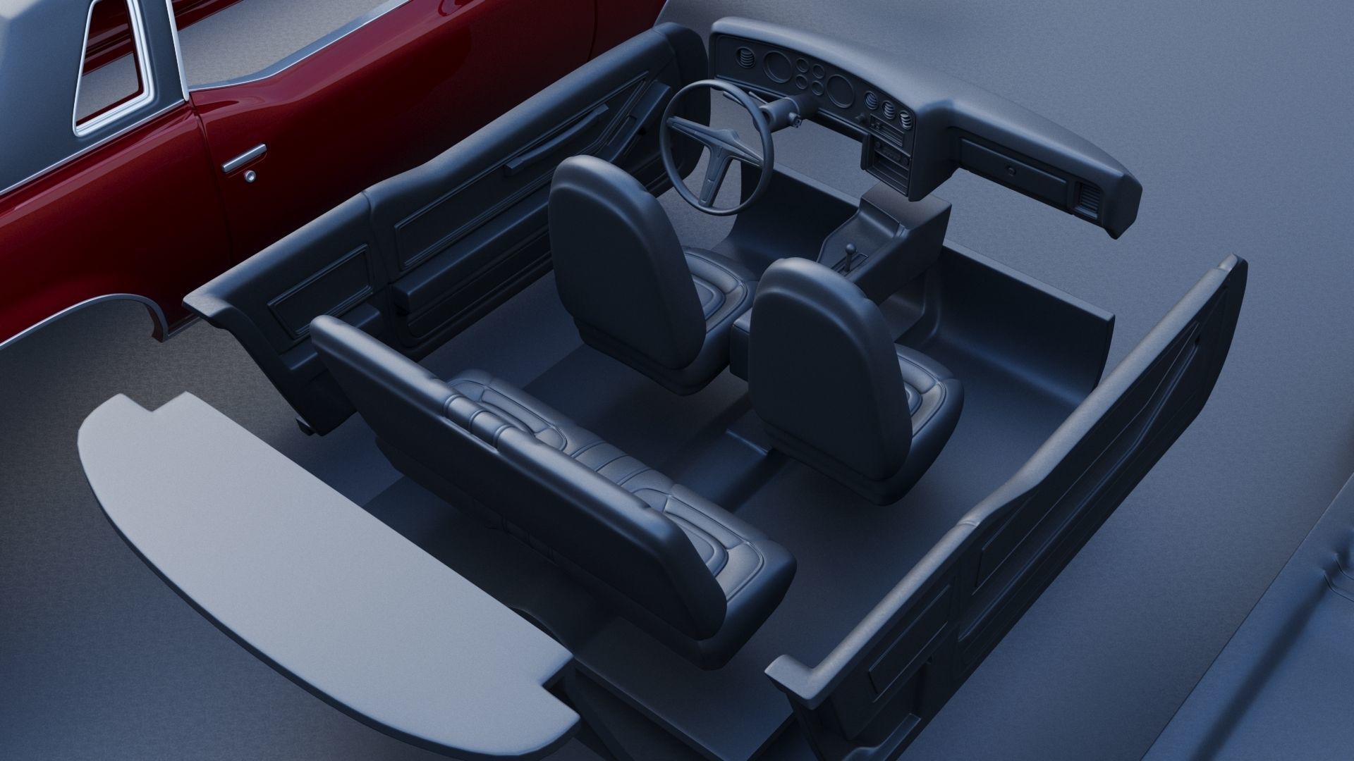 Pontiac Grand Prix 1973 3D print model_20