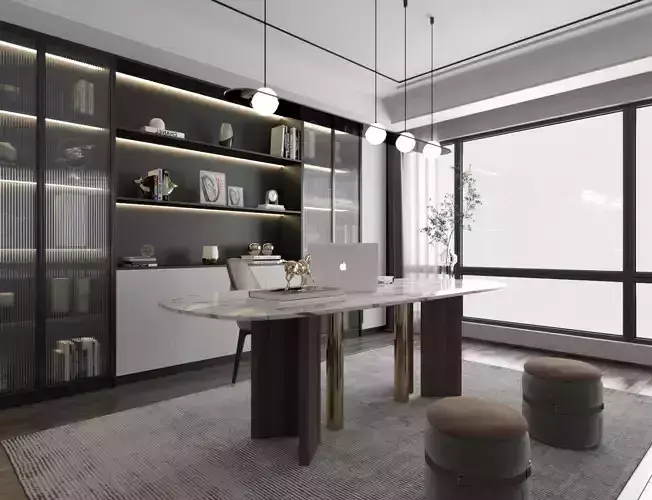 villa decoration Modern Study Home