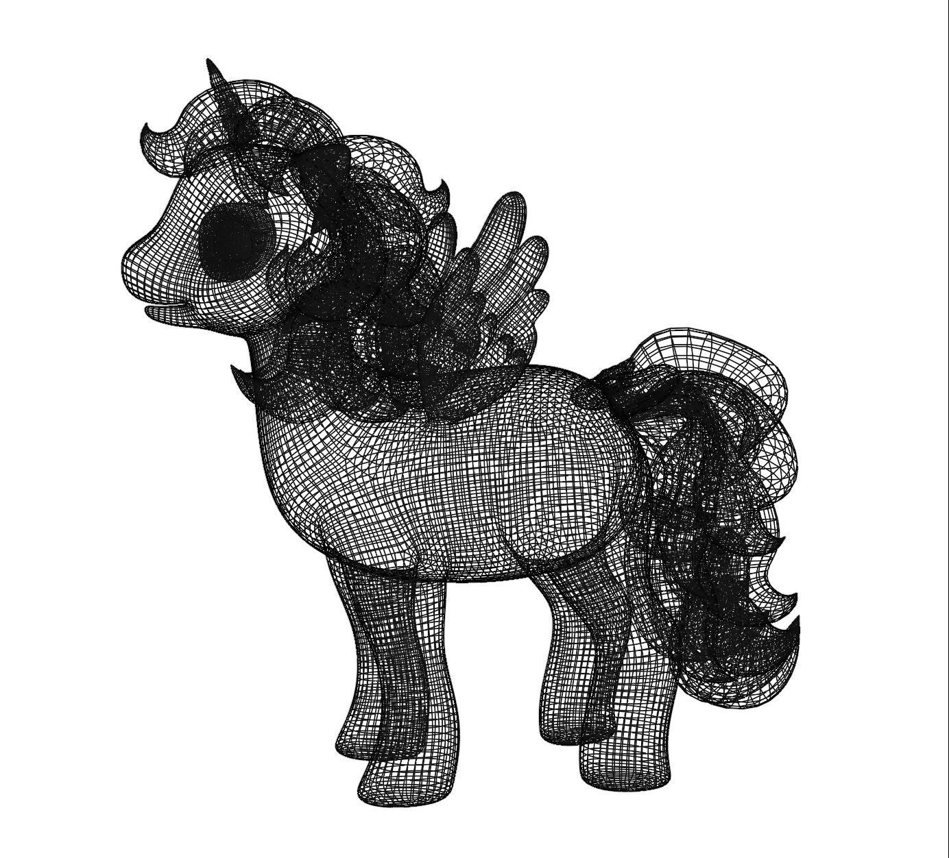 My little pony 90s original series fully rigged 3D model_3