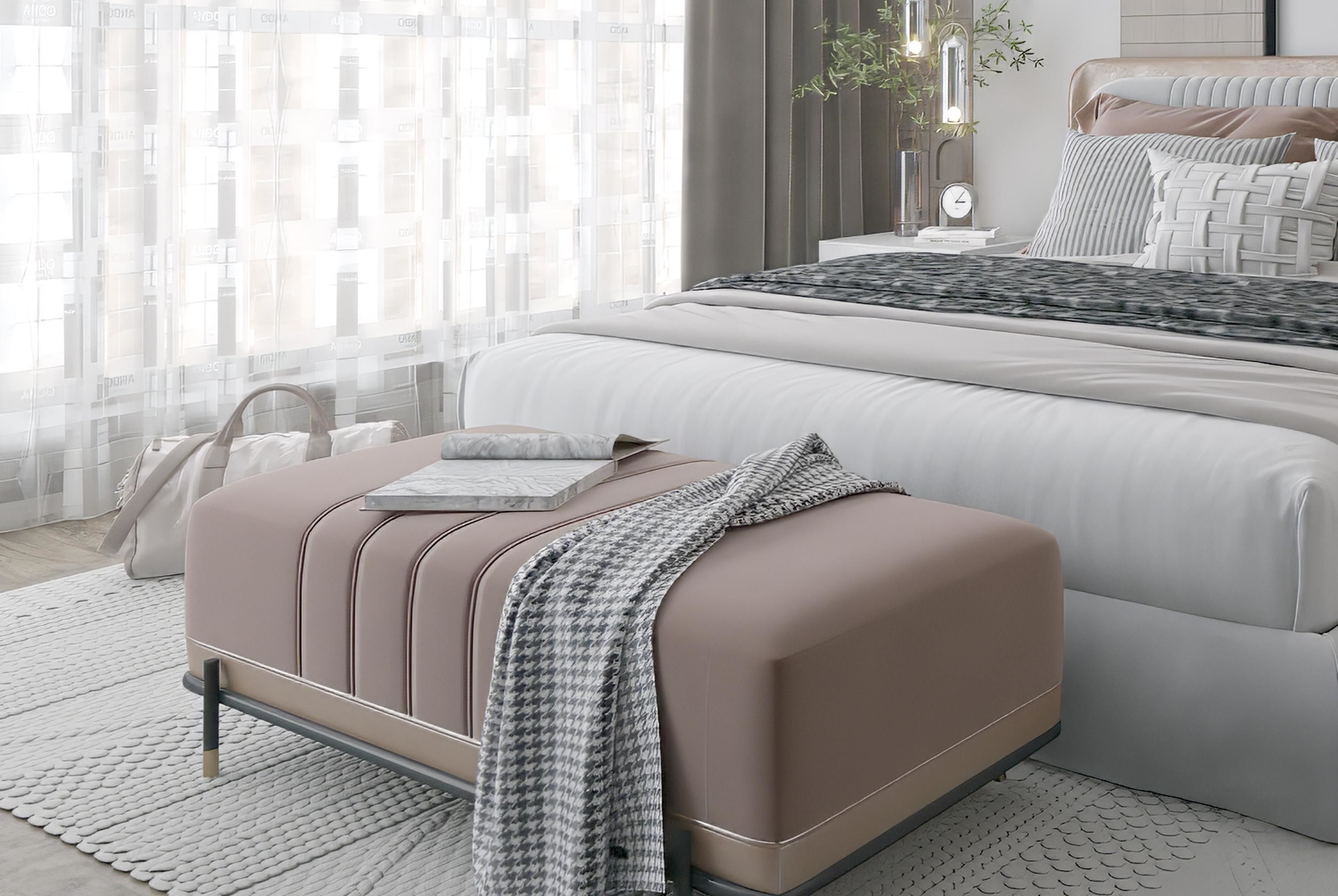 villa bedroom decoration Modern Home 3D model_2