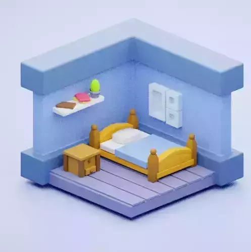 Isometric Bedroom
