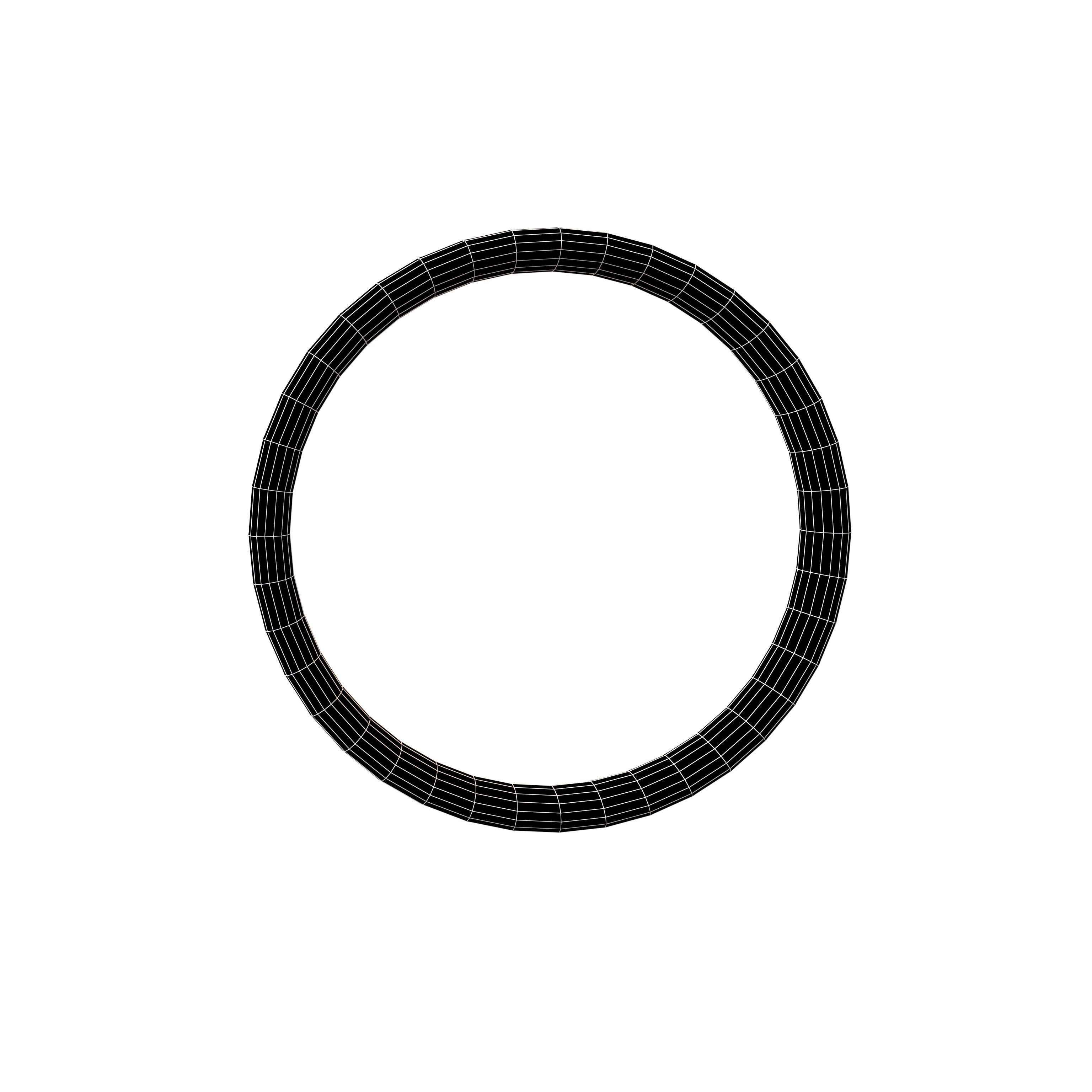 Suzhou Numerals Zero symbol  V1 001 Low-poly 3D model_5