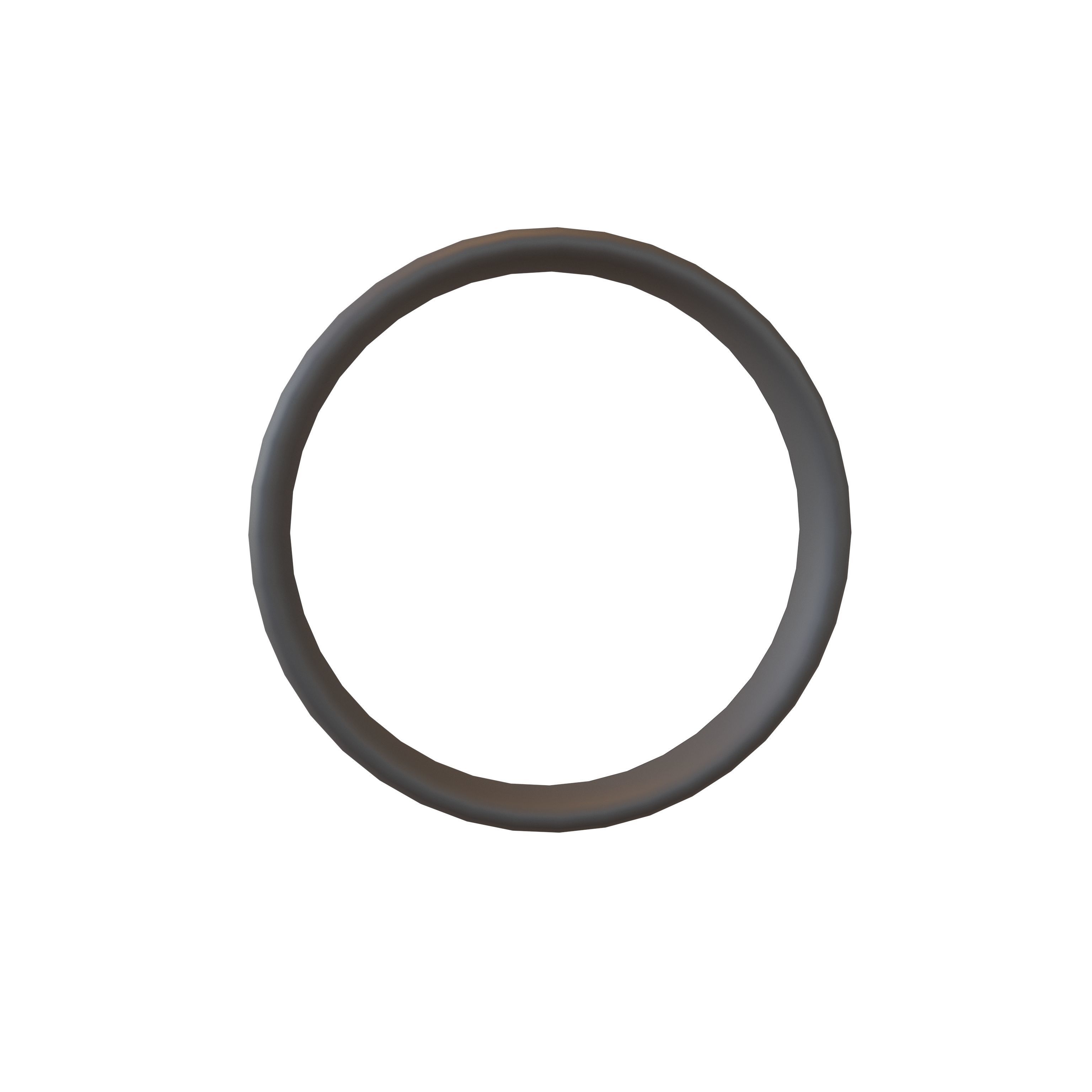 Suzhou Numerals Zero symbol  V1 001 Low-poly 3D model_1