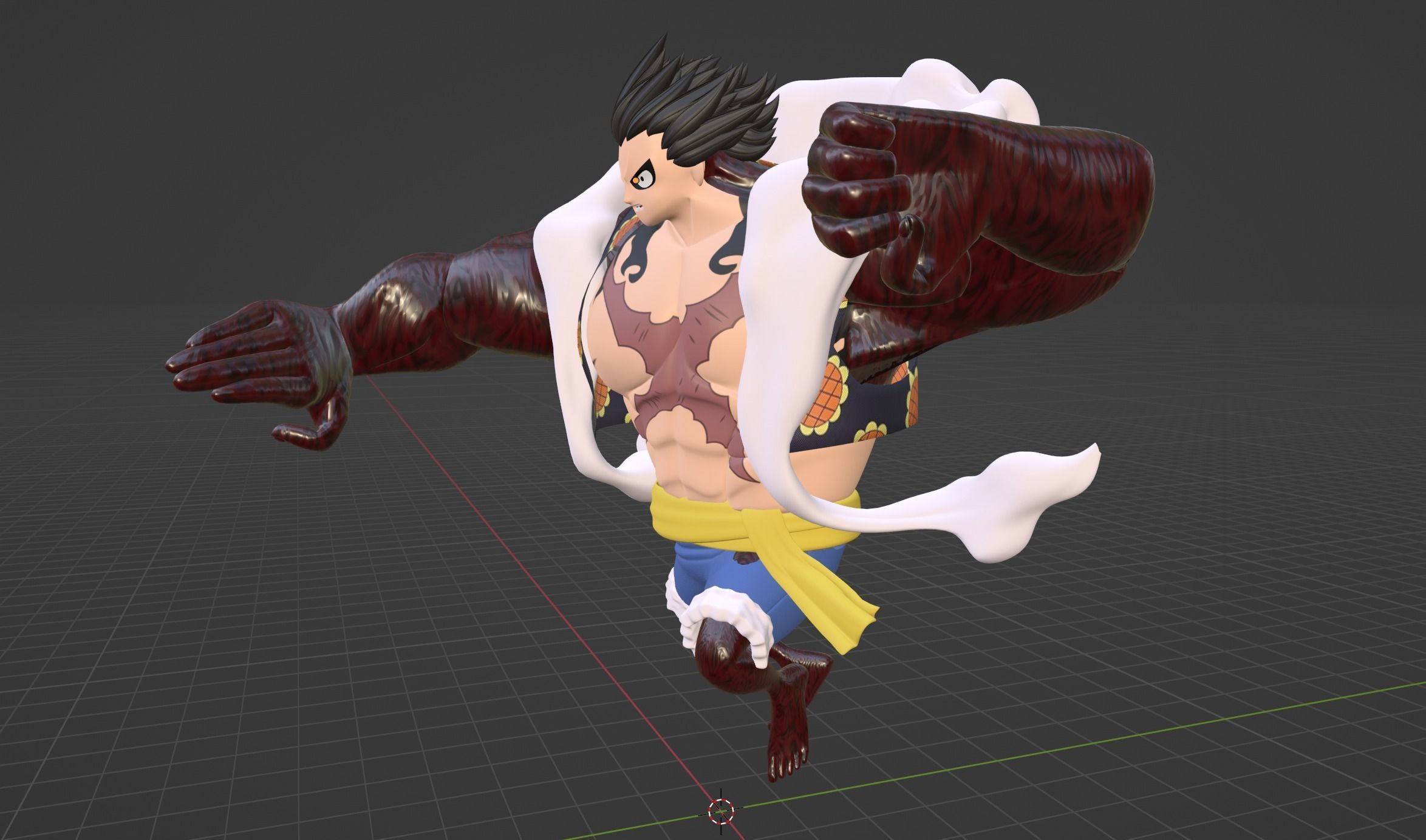 Luffy Gear4 - One Piece 3D model_5