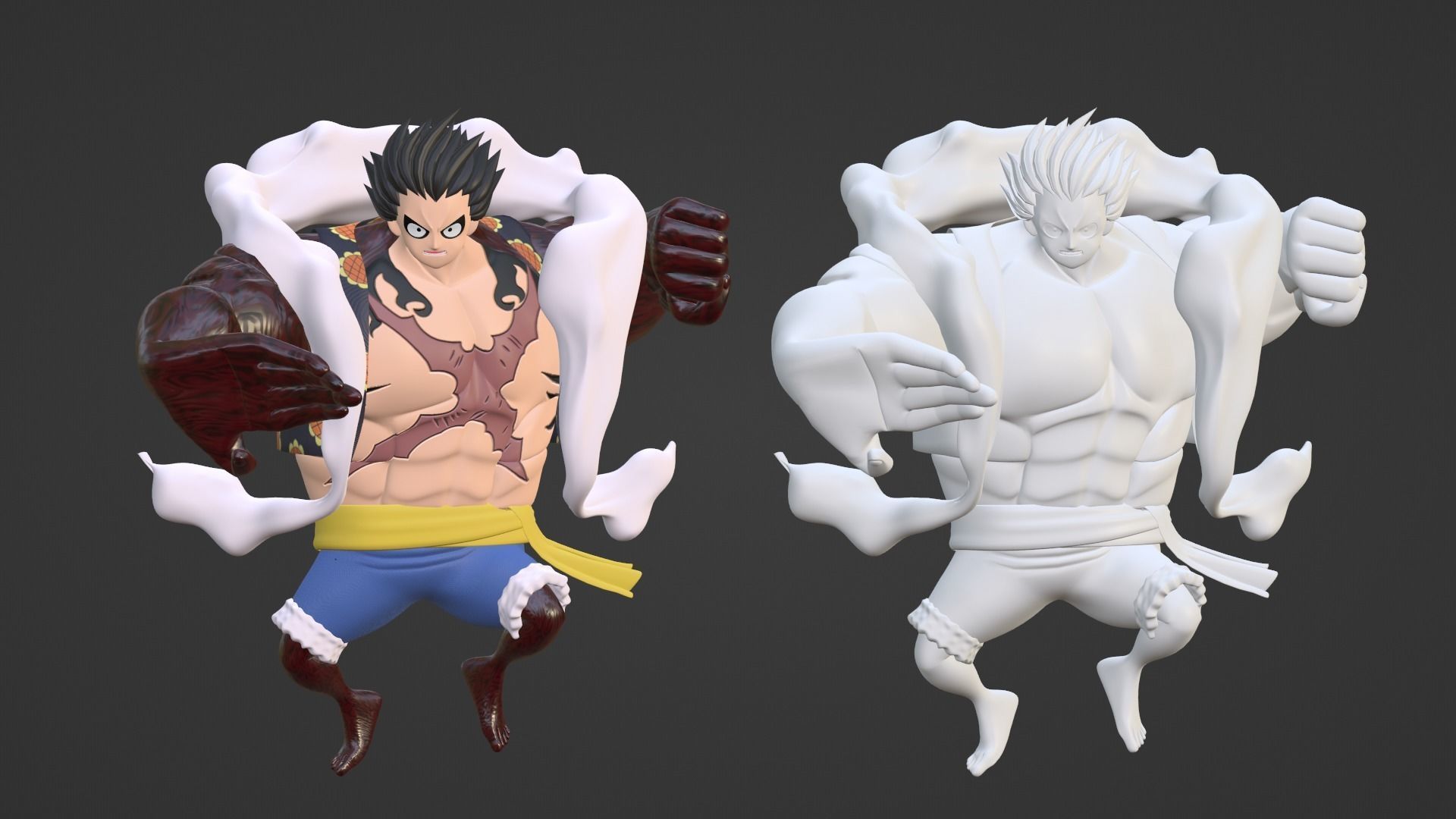 Luffy Gear4 - One Piece 3D model_15