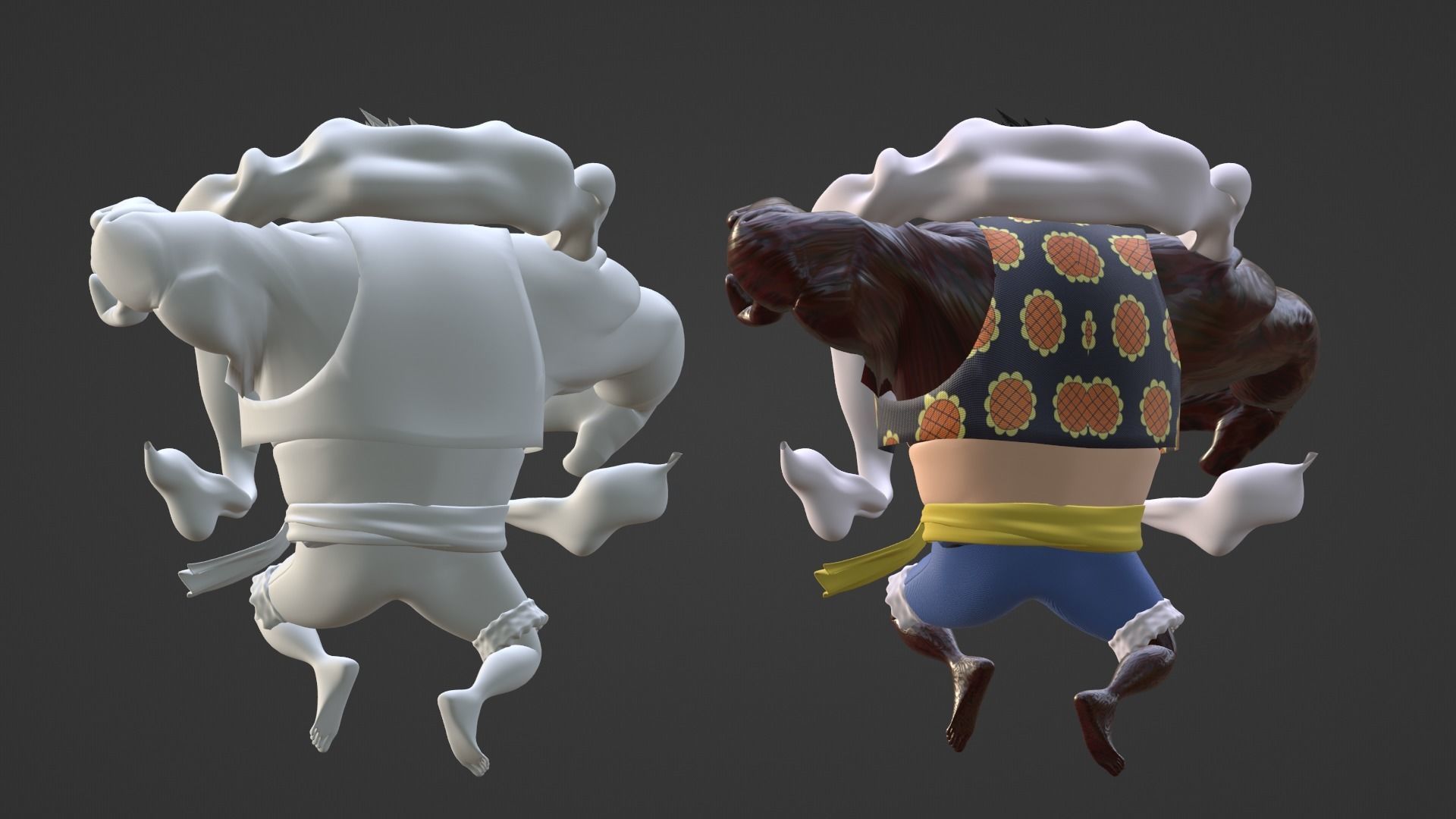 Luffy Gear4 - One Piece 3D model_16