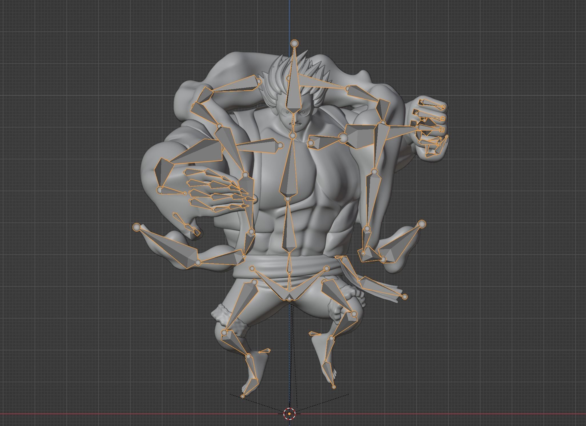 Luffy Gear4 - One Piece 3D model_13