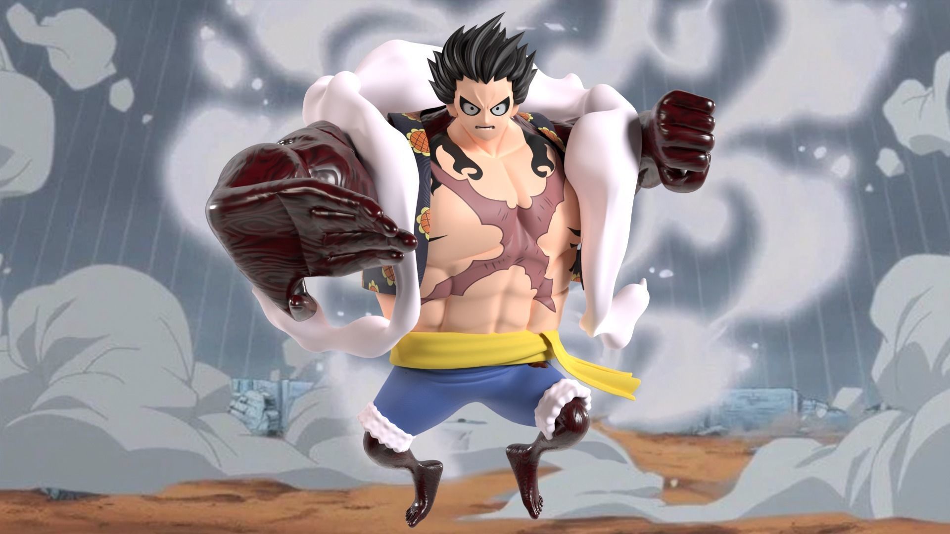 Luffy Gear4 - One Piece 3D model_2