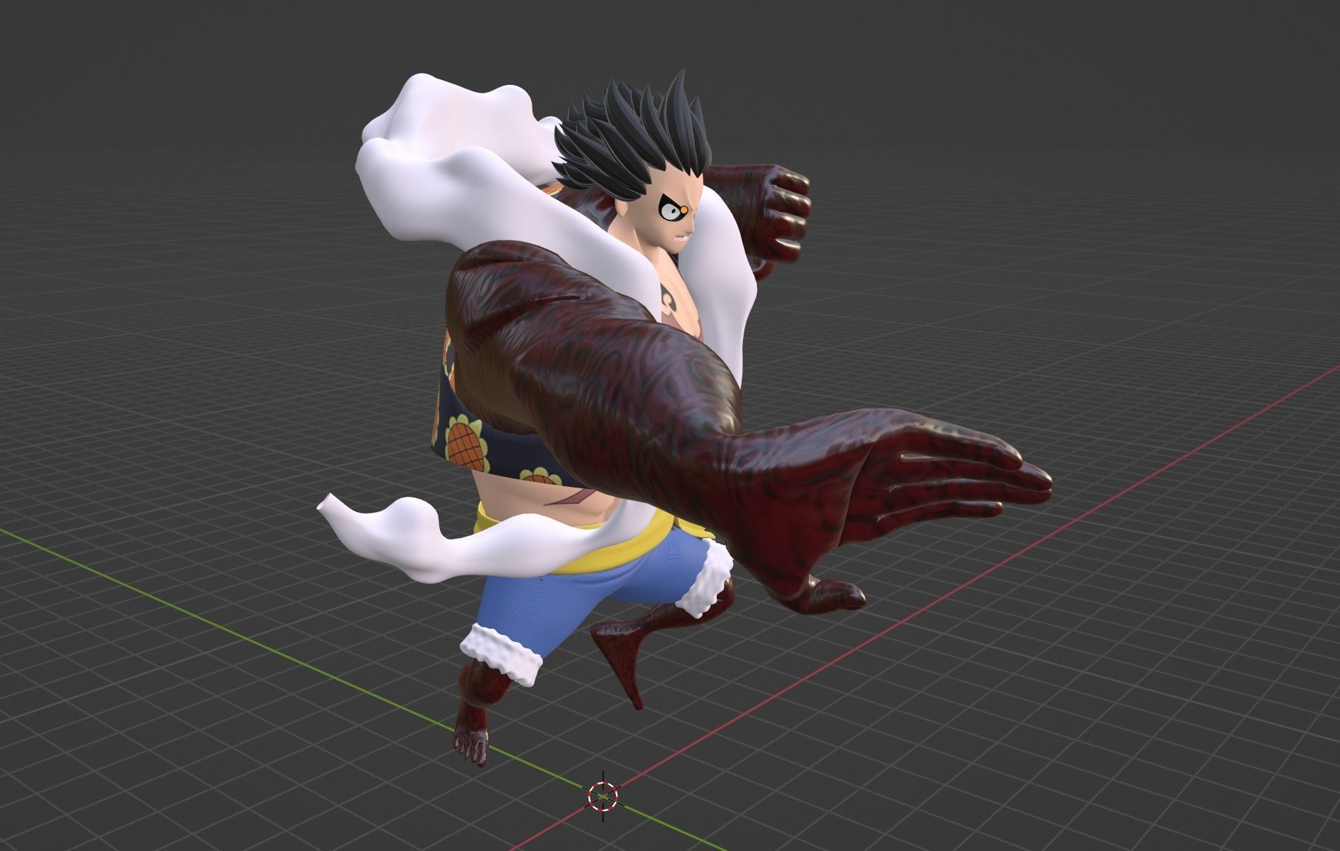 Luffy Gear4 - One Piece 3D model_7