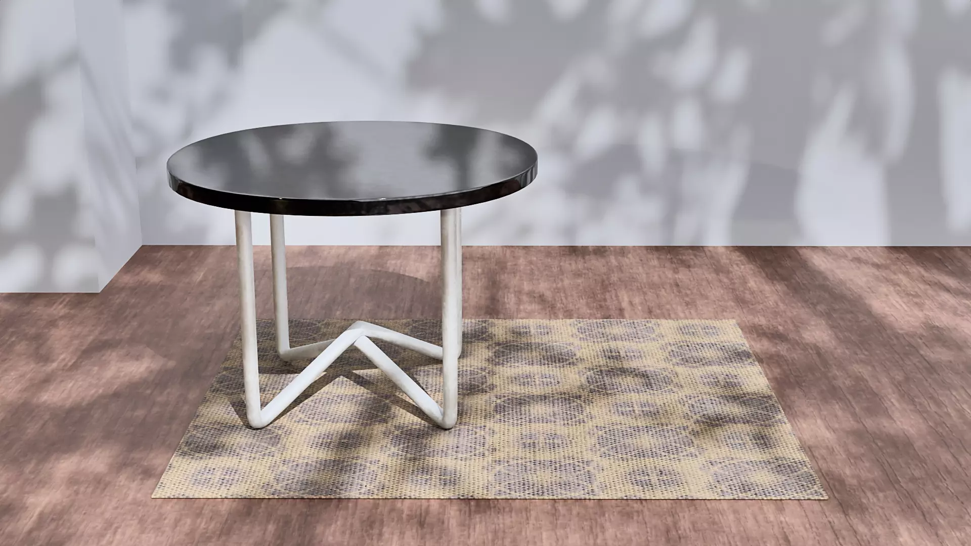 Round Table Low-poly 3D model_0
