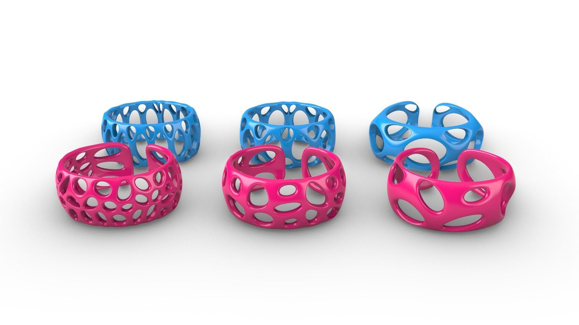 Smooth Pattern Bracelets Jewelry 3D print model_72