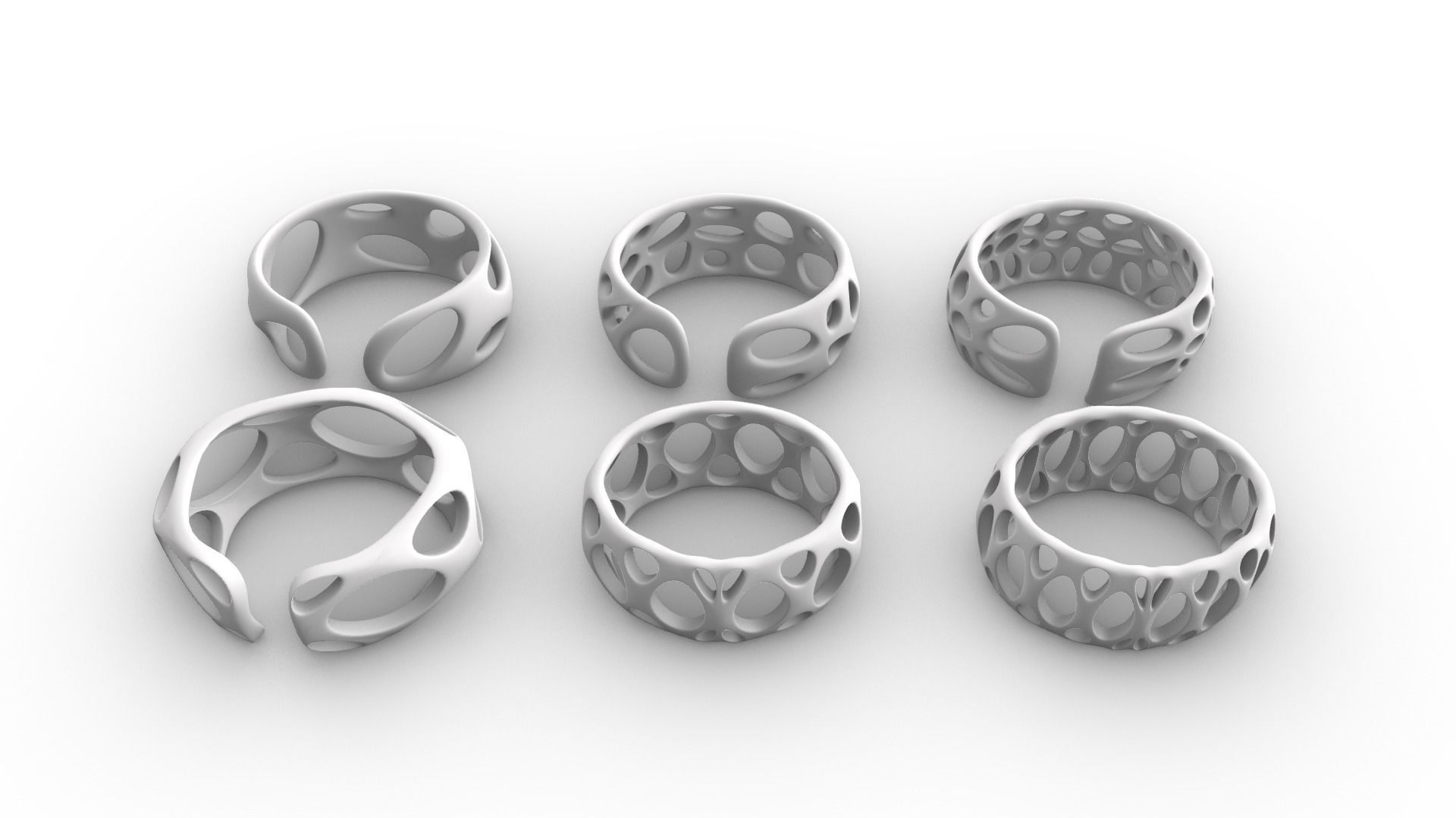 Smooth Pattern Bracelets Jewelry 3D print model_71